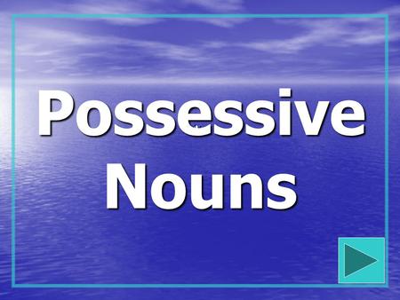 Possessive Nouns Presentation on possessive nouns.