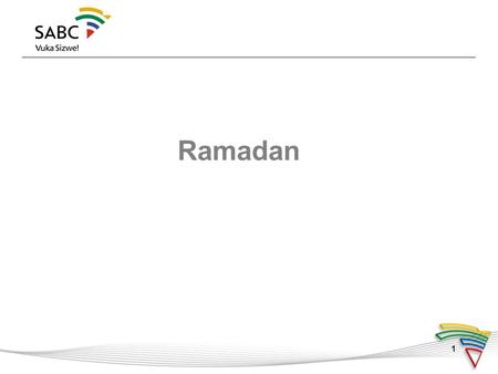 1 Ramadan. 2  Ninth month of the Hijri calendar (Lunar calendar)  Ramadan is an Arabic word; its root “Ar-Ramad” means “dryness/heat.”  Start of Ramadan.