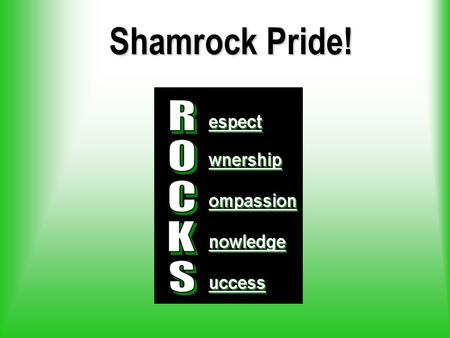 Shamrock Pride!. Berrien Springs Middle School Overview Students from 29 countries 60% free and reduced lunch 56% White, 26% Black, 13% Hispanic, 4% Asian.