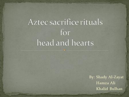 By: Shady Al-Zayat Hamza Ali Khalid Bulhan. Definition Origins Purposes Types of sacrifice Selection & Preparations Ceremonies & Death.
