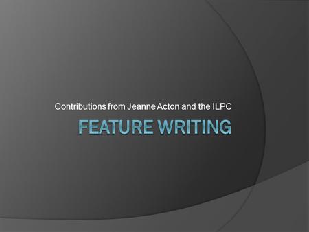 Contributions from Jeanne Acton and the ILPC. Warm-Up  Turn in project interview questions & names of sources  Talk to to me if your topic has not been.