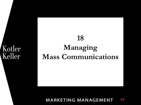 18 Managing Mass Communications 1. Copyright © 2009 Pearson Education, Inc. Publishing as Prentice Hall 18-2 Figure 18.1 The Five M’s of Advertising.