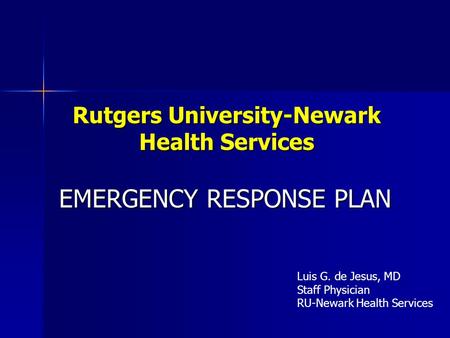Rutgers University-Newark Health Services