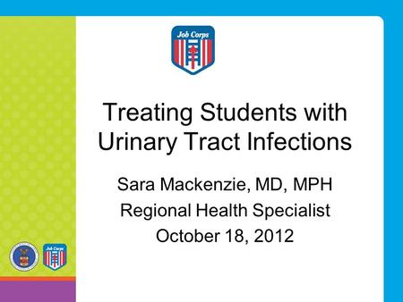 Treating Students with Urinary Tract Infections
