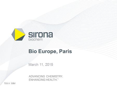 Bio Europe, Paris March 11, 2015.