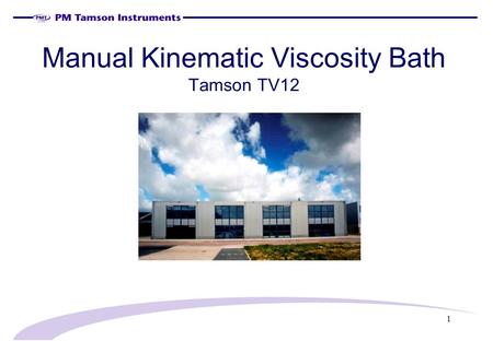 Manual Kinematic Viscosity Bath Tamson TV12