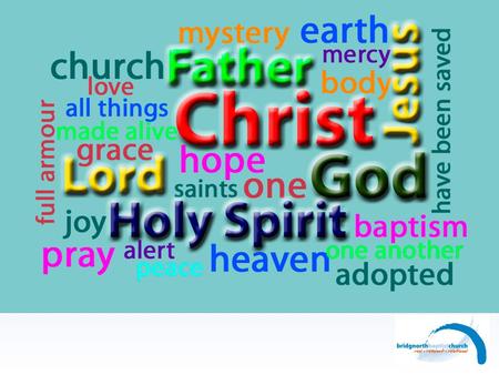 Fresh Perspectives Alive in ChristAlive in Christ United (one) in ChristUnited (one) in Christ “I pray that out of his glorious riches he may strengthen.