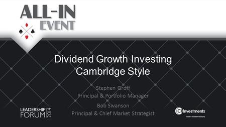 Dividend Growth Investing Cambridge Style