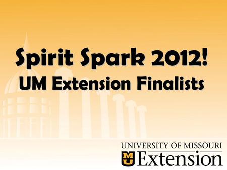 Spirit Spark 2012! UM Extension Finalists. ADAIR COUNTY Before.
