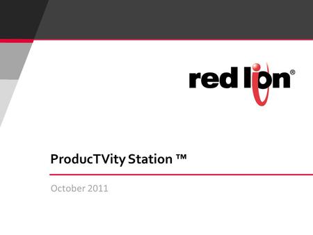 ProducTVity Station ™ October 2011.