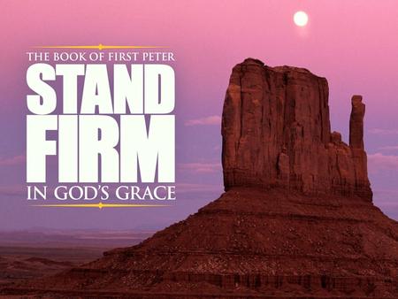 Standing Firm Against the Adversary 1 Peter 5:8,9.