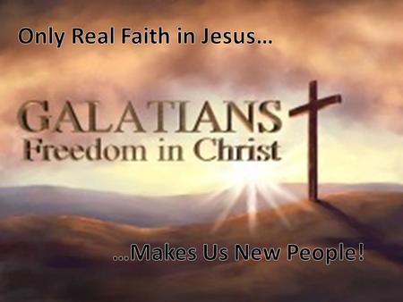 Believing the greatness of what JESUS has done! …NOT by following rules to please people. Please God by…