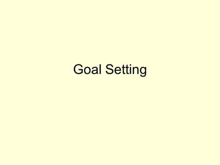 Goal Setting. Teens Can Make it Happen Do you believe you have control over your life? We have a lot more influence than we think we have.