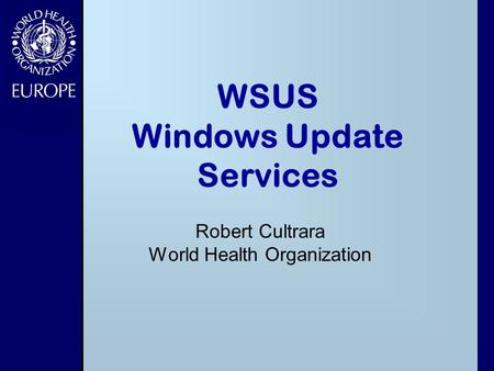 WSUS Windows Update Services