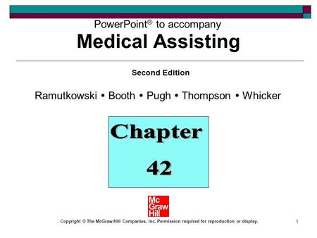 Medical Assisting Chapter 42