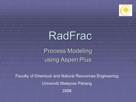 Process Modeling using Aspen Plus