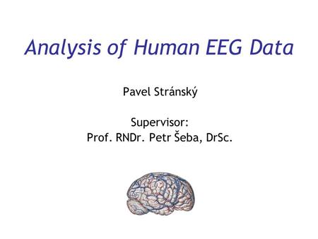 Analysis of Human EEG Data