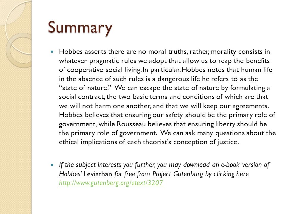 The social contract rousseau summary