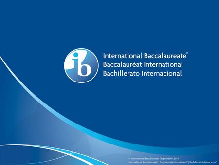 International Baccalaureate Programs at B-CC