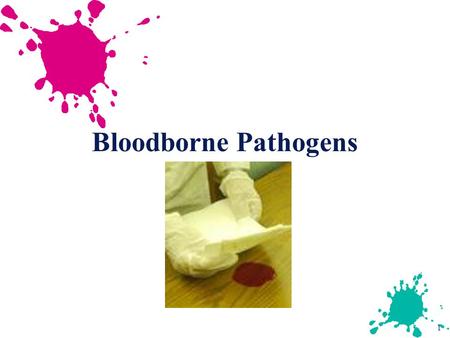 1 Bloodborne Pathogens. 2 Bloodborne Diseases u HIV: Human Immunodeficiency Virus causes AIDS - no cure or vaccination u HBV: Hepatitis B virus causes.