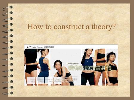 How to construct a theory? Steps: 1. Postulates are asserted 2. Observations on human behaviors are made 3. Theory is constructed (assumption may be.