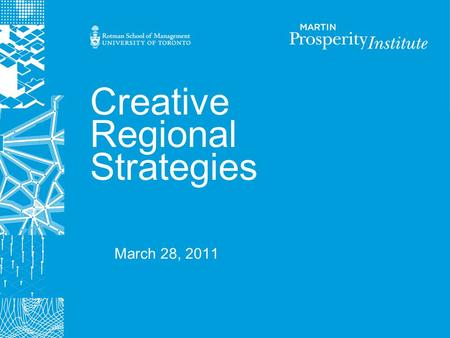 Creative Regional Strategies March 28, 2011. 2 City Size and the Creative Class.