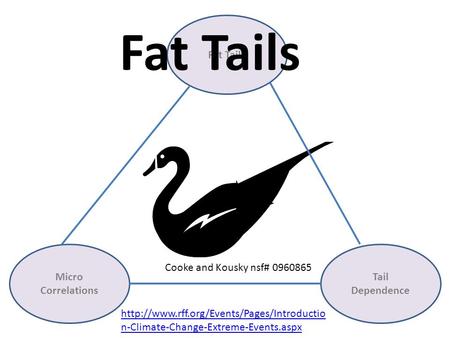 Fat Tails Tail Dependence Micro Correlations Fat Tails Cooke and Kousky nsf# 0960865  n-Climate-Change-Extreme-Events.aspx.