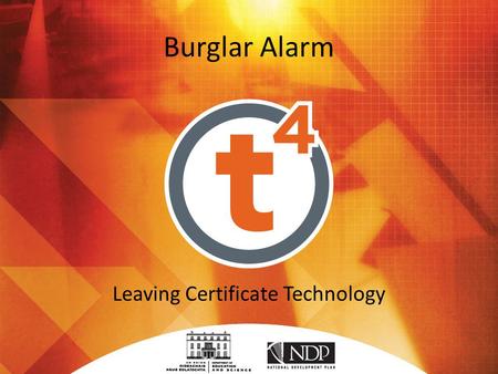 Burglar Alarm Leaving Certificate Technology. Parts List.