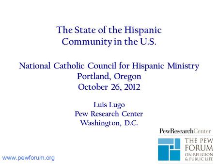 The State of the Hispanic Community in the U. S