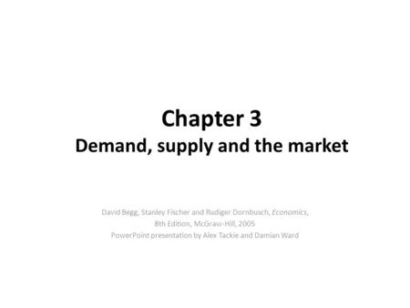 Some key terms Market Demand Supply Equilibrium price