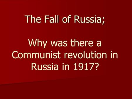 1905 revolution Reforms: -October Manifesto 1905: civil liberties, legislative Duma, broadened electorate Fundamental Laws: Tsar has power over.
