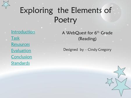 Exploring the Elements of Poetry