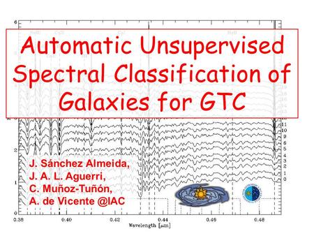 J. Sánchez Almeida, J. A. L. Aguerri, C. Muñoz-Tuñón, A. de Automatic Unsupervised Spectral Classification of Galaxies for GTC.