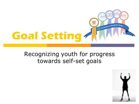 Goal Setting Recognizing youth for progress towards self-set goals.