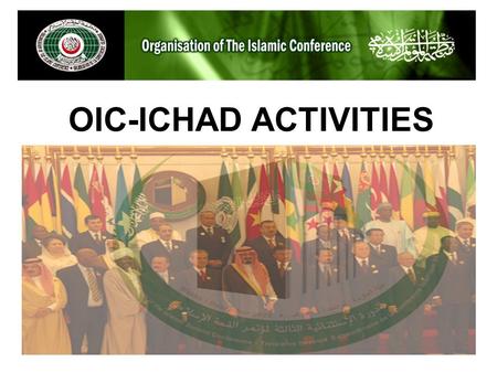 OIC-ICHAD ACTIVITIES. Makkah Extraordinary Islamic Summit Ten-Year Programme of Action (TYPOA) POLITICAL FRAMEWORK.