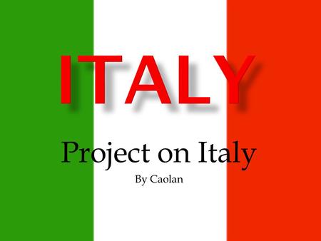 Project on Italy By Caolan  This map of Italy shows its main mountain ranges.
