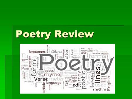 Poetry Review.