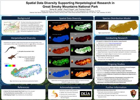 Spatial Data Diversity Spatial Data Diversity Supporting Herpetological Research in Great Smoky Mountains National Park Tanner M. Jessel 1, Paul E Super.