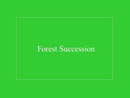 Forest Succession. How forests work. – shade tolerance pioneers climax species – forest succession.