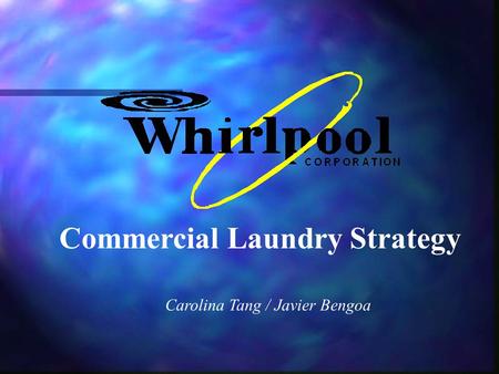 Carolina Tang / Javier Bengoa Commercial Laundry Strategy.