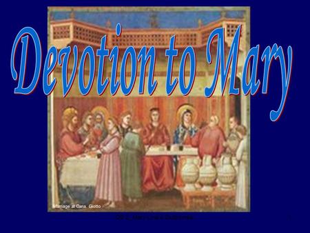 D9.3_Mary Line 4 Outcomes.1 Marriage at Cana. Giotto.