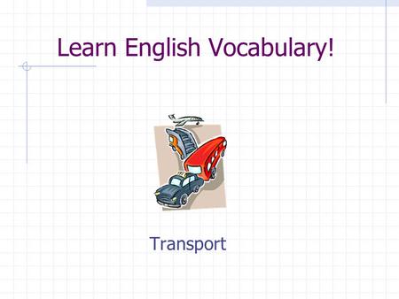Learn English Vocabulary!