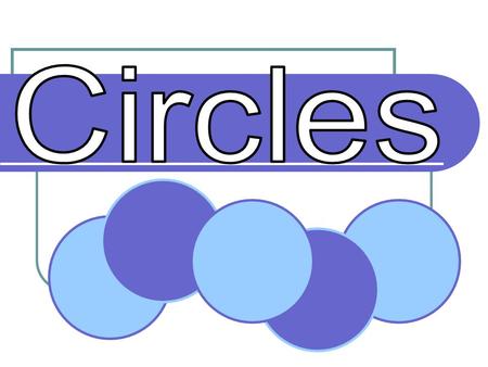 Diameter  Any line segment that passes through the center of the circle and has endpoints on the circle.