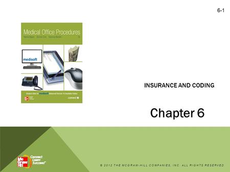 INSURANCE AND CODING Chapter 6 © 2012 THE MCGRAW-HILL COMPANIES, INC. ALL RIGHTS RESERVED 6-1.