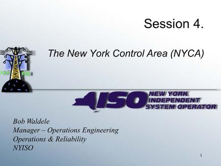 The New York Control Area (NYCA)