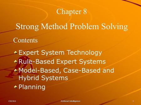 Strong Method Problem Solving