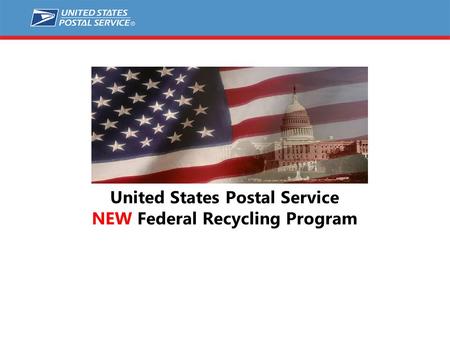United States Postal Service NEW Federal Recycling Program.