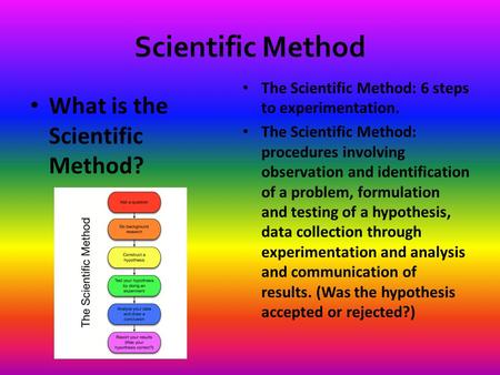 Scientific Method What is the Scientific Method?