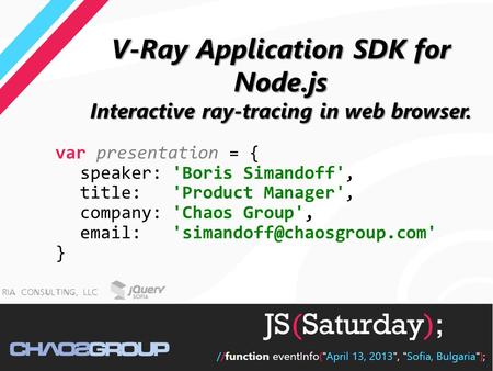 V-Ray Application SDK for Node