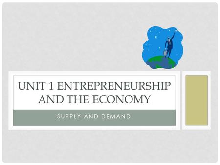 Unit 1 Entrepreneurship and the Economy